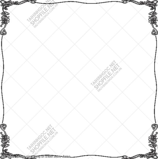 file vector khung vien trang tri tranh decor 